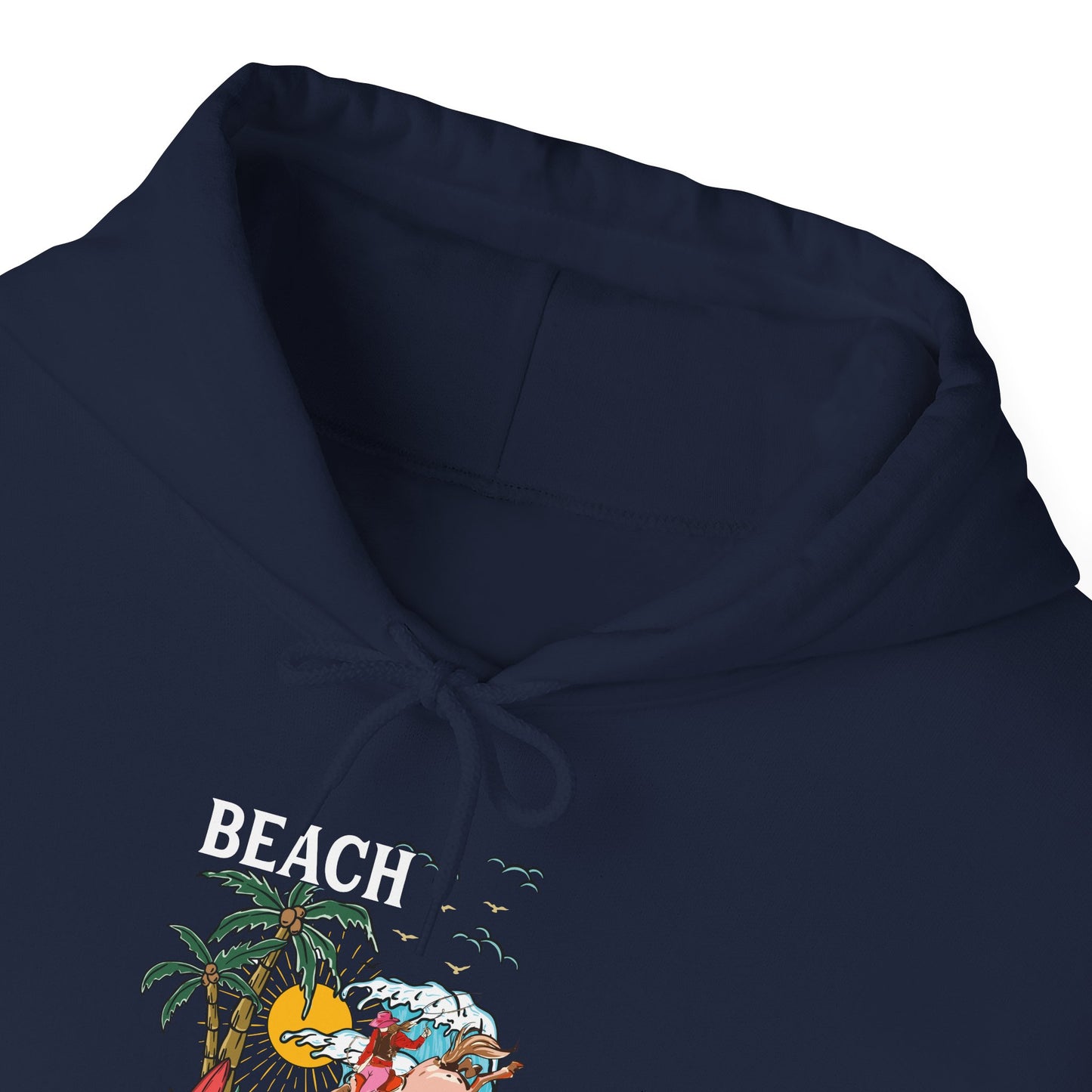 Beach Cowgirl Hoodie – Tropical Palm Tree Western Rodeo Texas Pullover