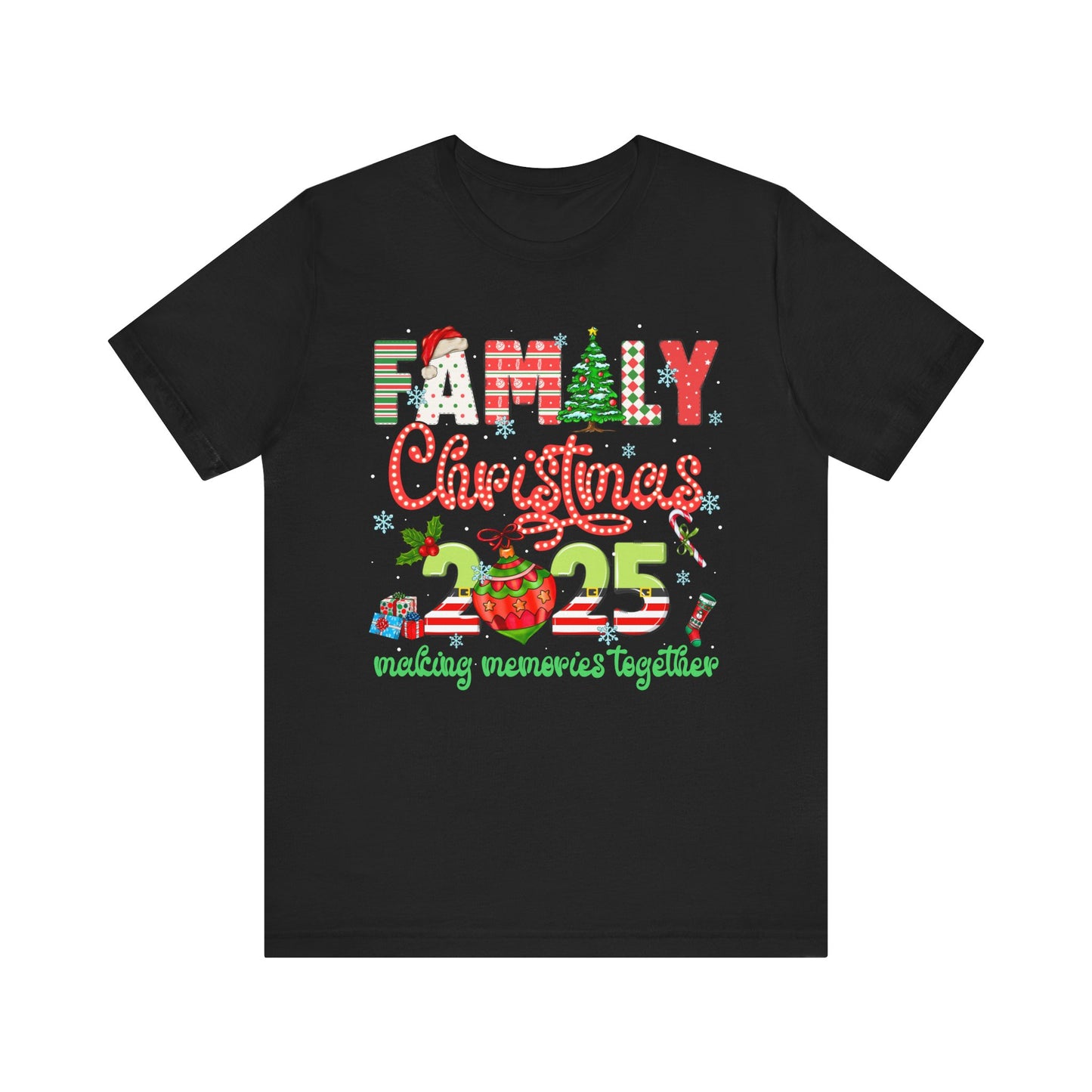 Family Christmas 2025 Matching Shirt – Festive Holiday Lights Ornament Tee
