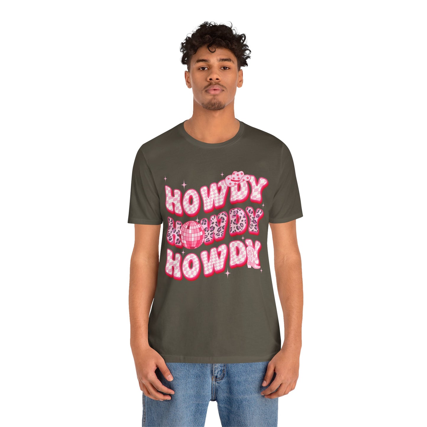 Howdy Pink Cowgirl Shirt – Leopard Disco Western Rodeo Country Girl Tee