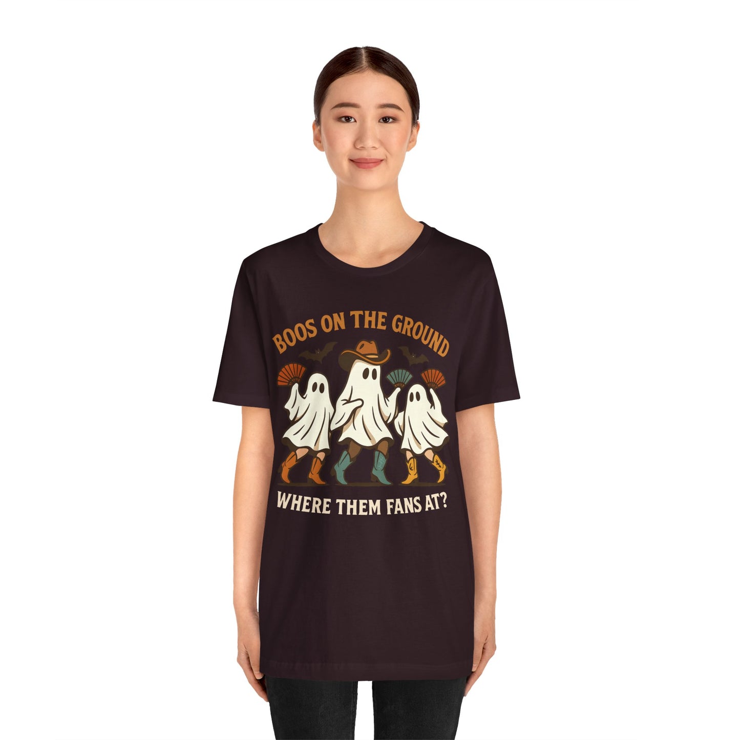 Boos on the Ground Shirt – Funny Western Cowgirl Ghost Squad Halloween Tee