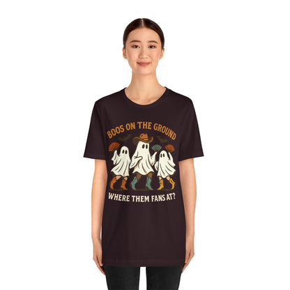 Boos on the Ground Shirt – Funny Western Cowgirl Ghost Squad Halloween Tee