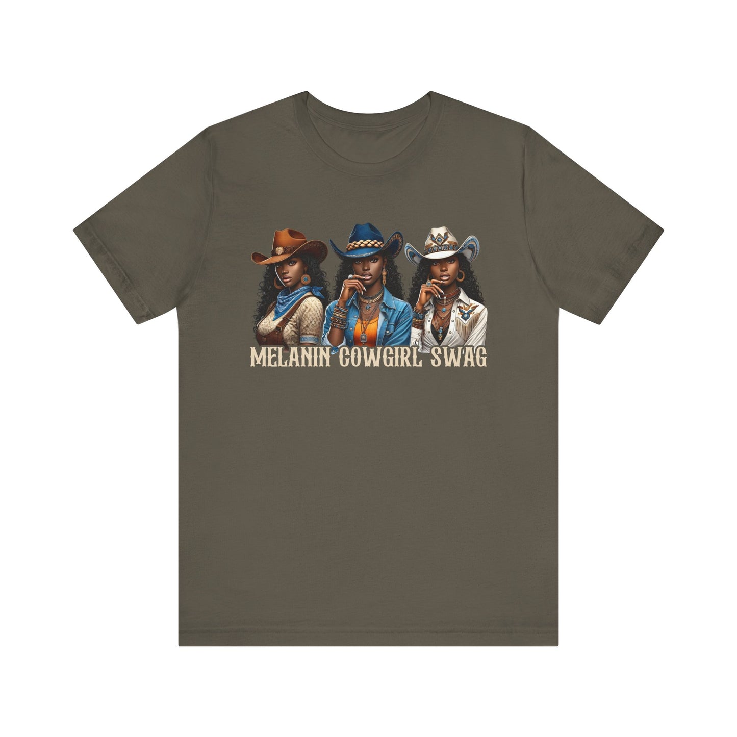 Melanin Cowgirl Swag Shirt – Black African American Western Tee