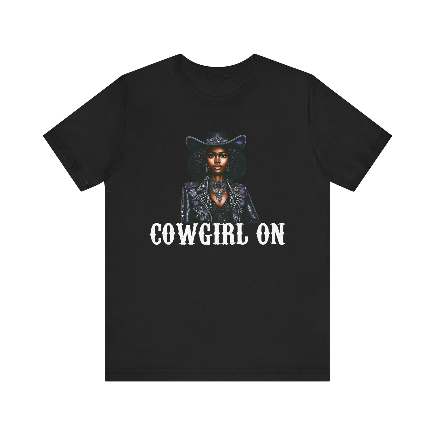Cowgirl on Black Shirt – Howdy Southern Western Rodeo Texas Tee