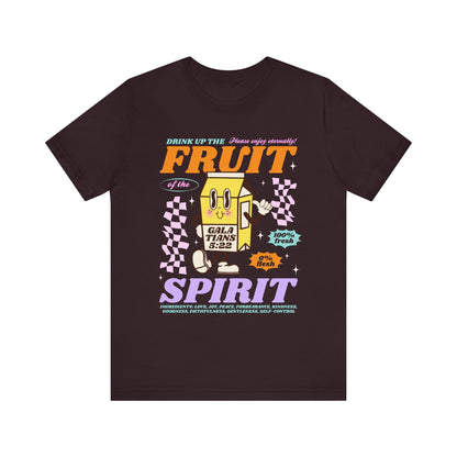 Christian Fruit Shirt – Drink Up Milk Bottle Faith Graphic Tee