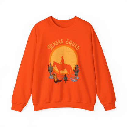 Texas Squad Cowboy Sweatshirt – Riding Horse Howdy Western Rodeo Pullover