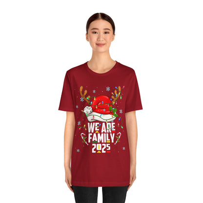 We Are Family 2025 Shirt – Afro Christmas Tree & Santa Matching Black Family Tee