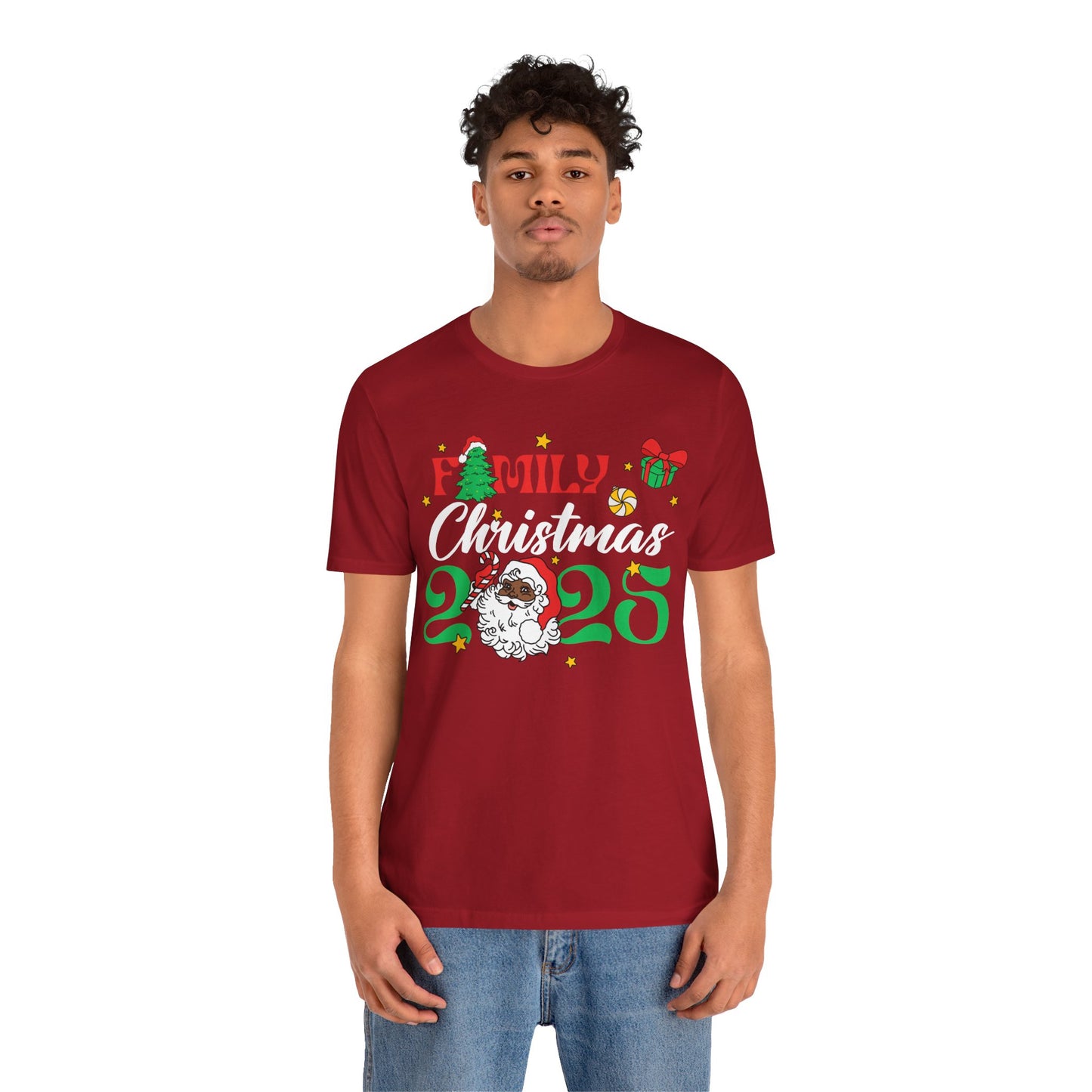 Family Christmas 2025 Shirt – Black Santa Afrocentric Matching Holiday Tee