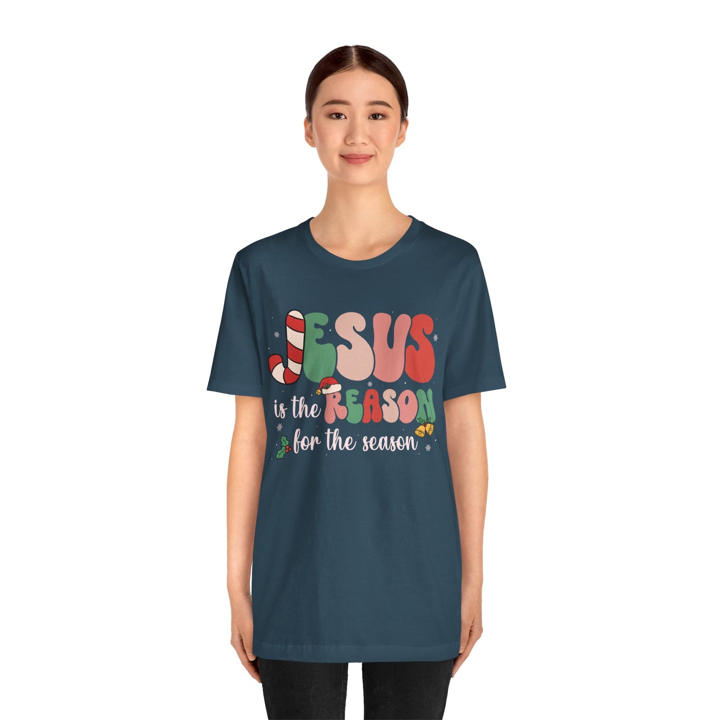 Retro Groovy Jesus Christmas Shirt – Vintage Christian Faith Holiday Tee