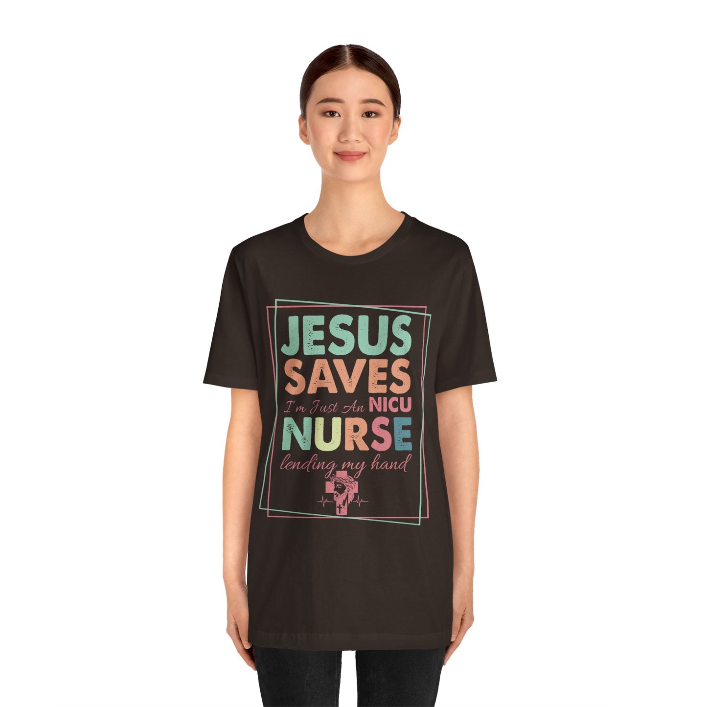 Jesus Saves NICU Nurse Shirt – Christian Neonatal Nurse Gift, Faith-Based Nurse Appreciation Tee