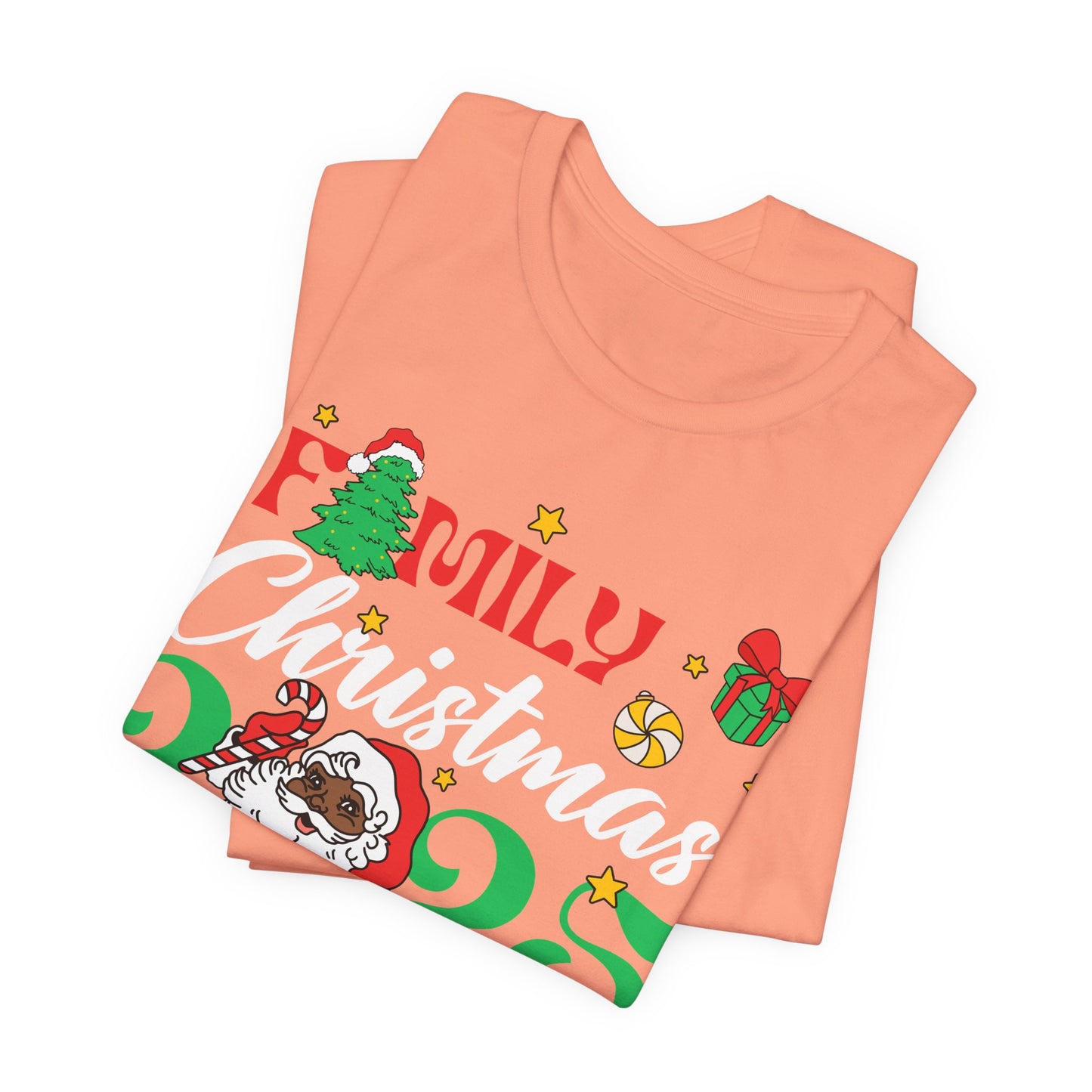 Family Christmas 2025 Shirt – Black Santa Afrocentric Matching Holiday Tee