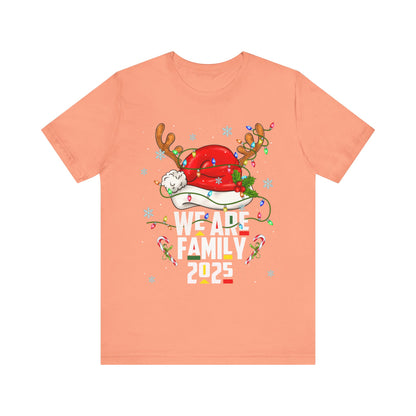 We Are Family 2025 Shirt – Afro Christmas Tree & Santa Matching Black Family Tee