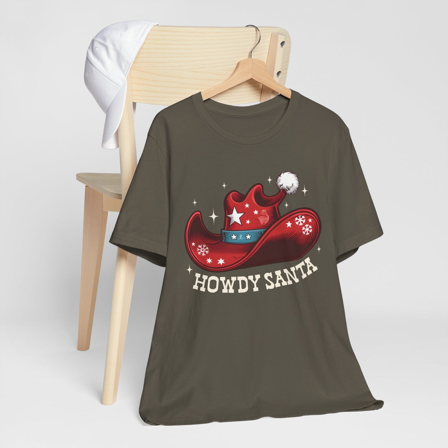 Howdy Santa Shirt – Funny Cowboy Claus Western Christmas Holiday Pajama Tee