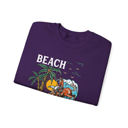 Beach Cowboy Sweatshirt – Tropical Palm Tree Western Rodeo Texas Pullover