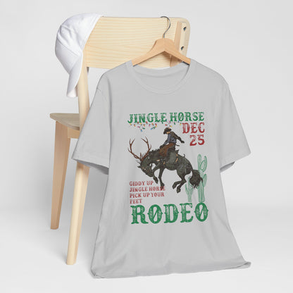 Giddy Up Jingle Horse Shirt – Western Rodeo Howdy Christmas Holiday Tee