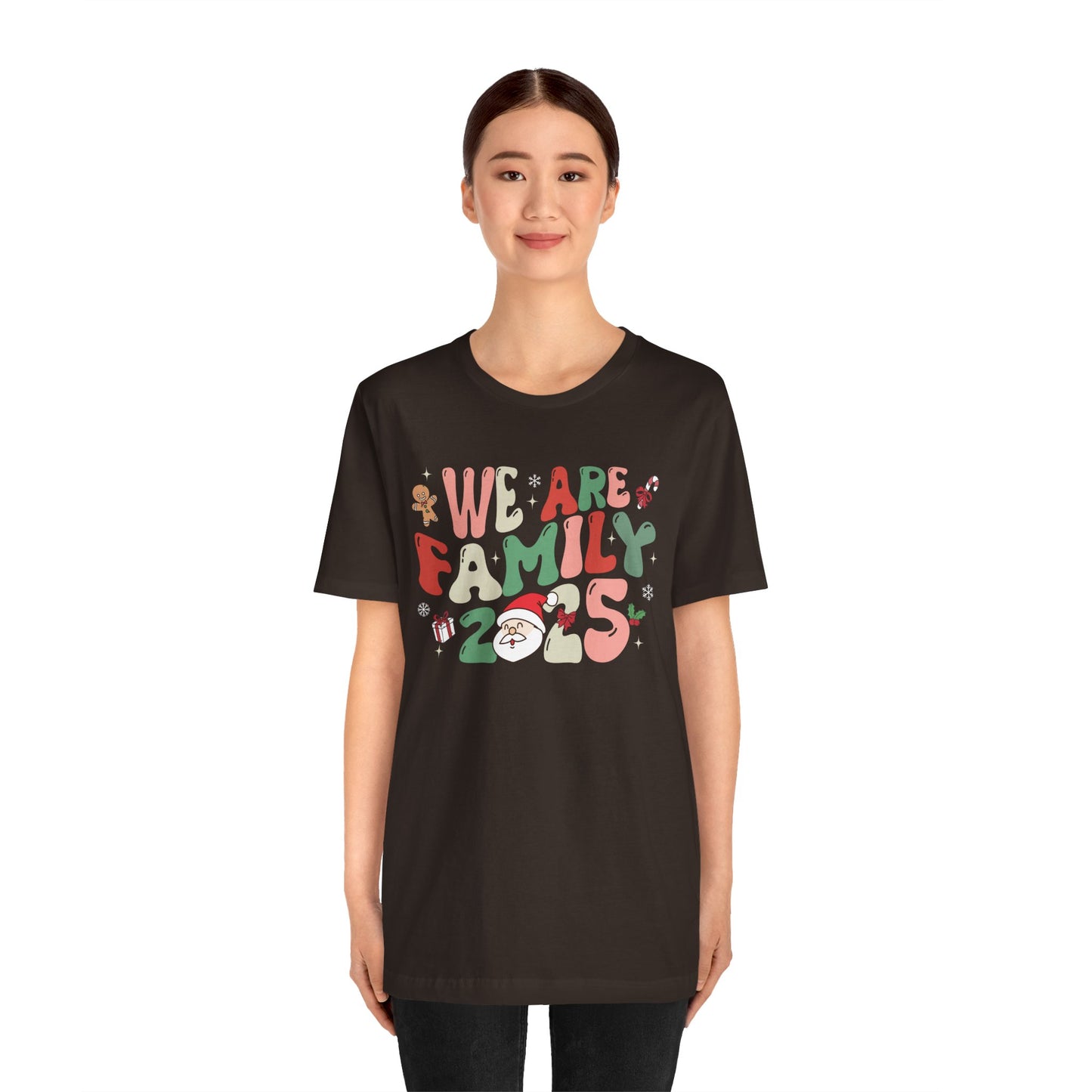 We Are Family 2025 Shirt – Santa & Christmas Tree Matching Family Holiday Tee