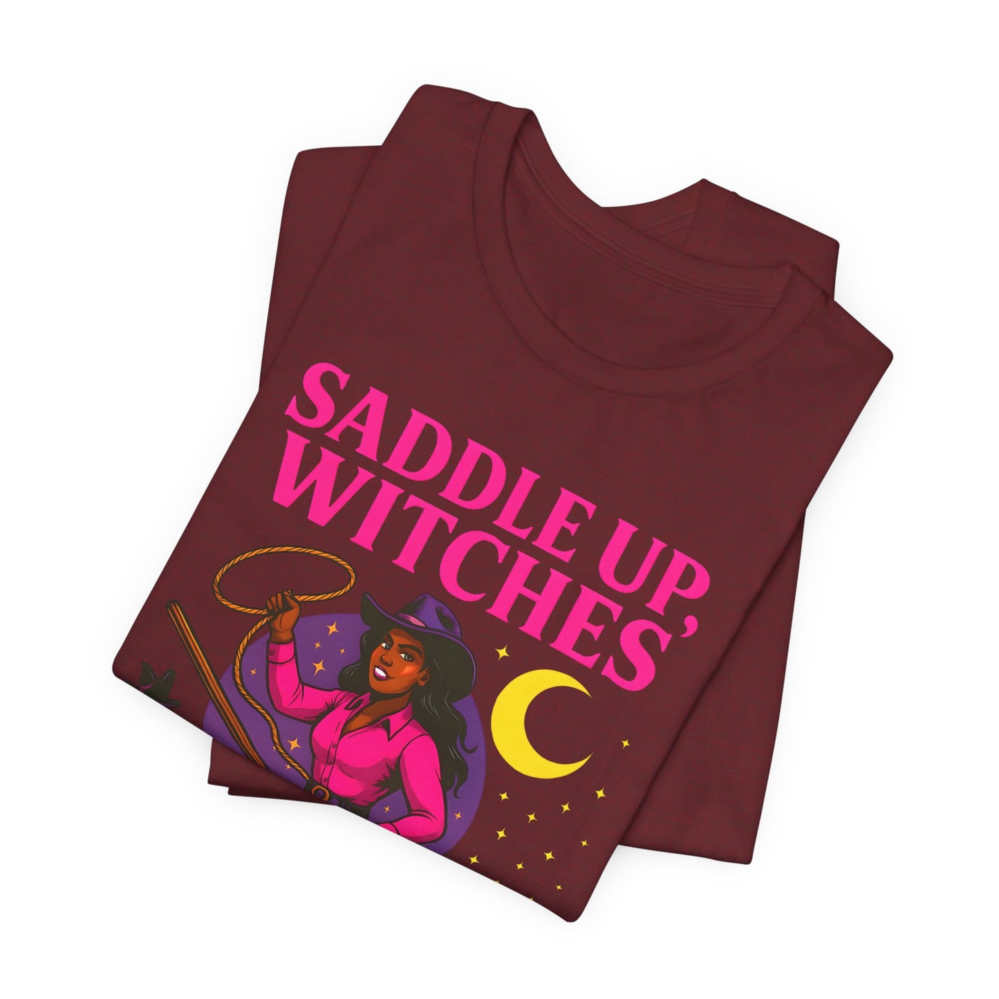 Saddle Up Witches Shirt – Black Cowgirl Western Halloween Tee