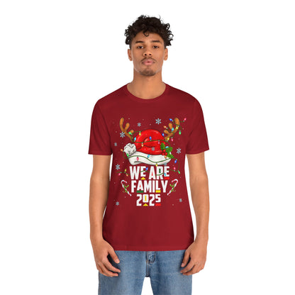 We Are Family 2025 Shirt – Afro Christmas Tree & Santa Matching Black Family Tee