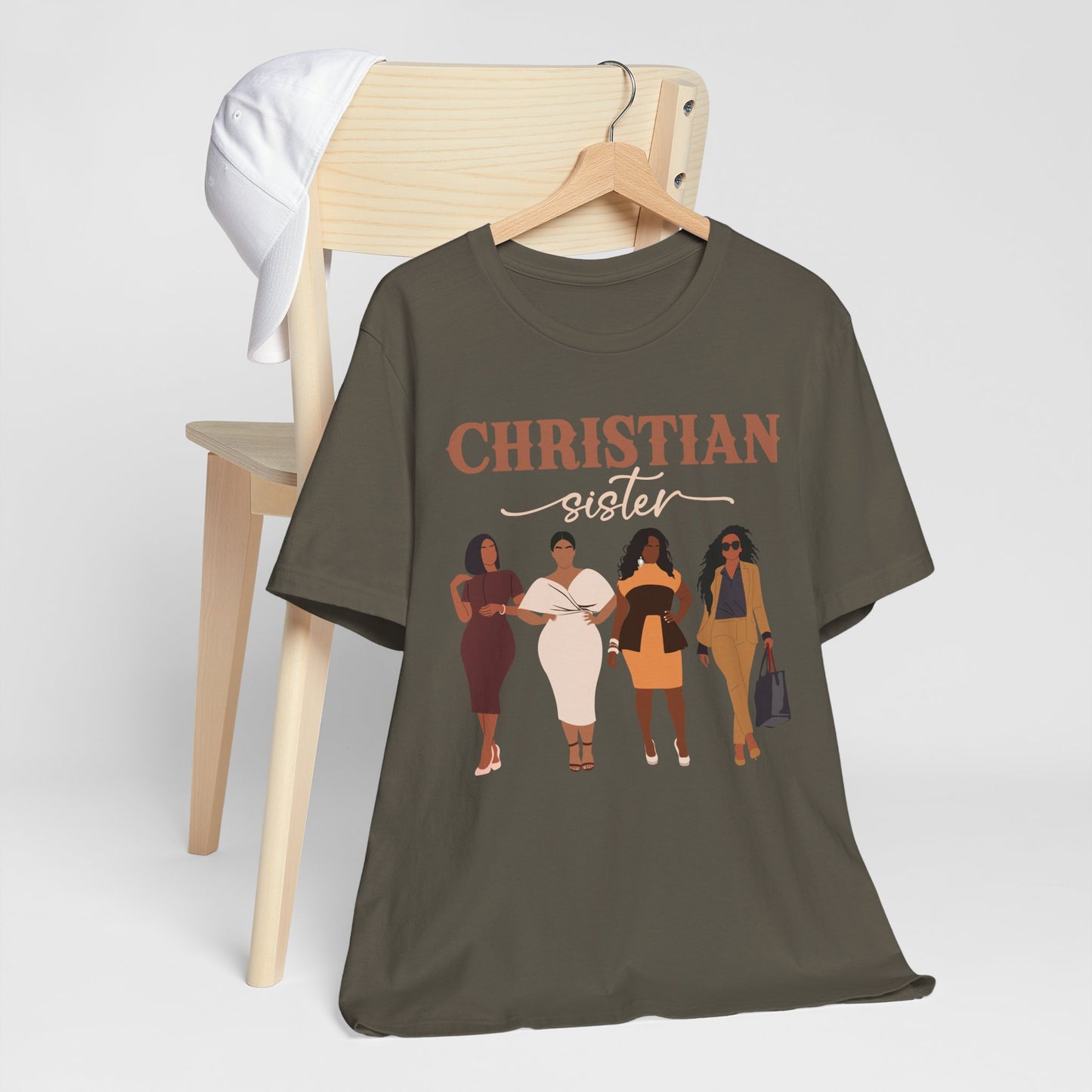 Christian Sister Melanin Shirt – Bold Black Woman of God Faith Graphic Tee