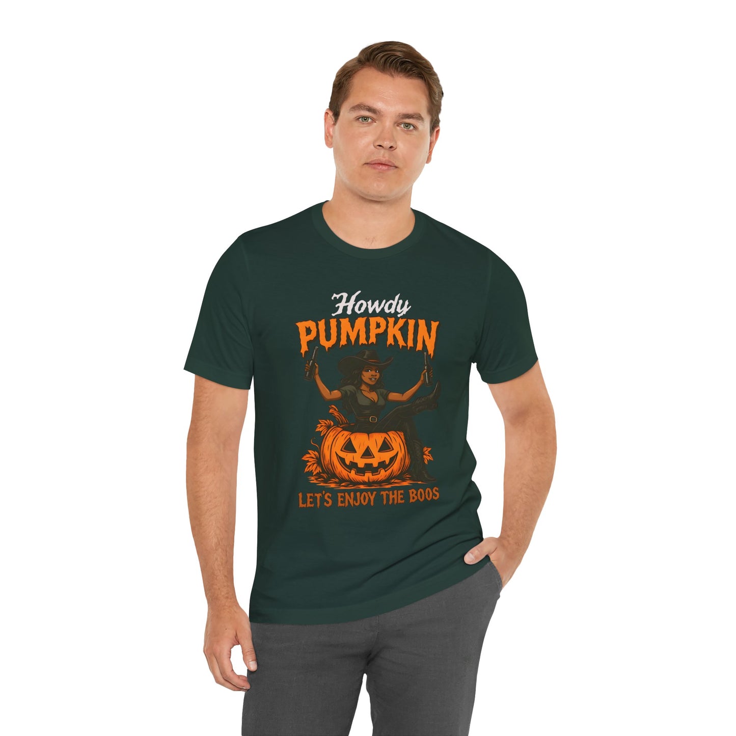 Howdy Pumpkin Shirt – Funny Black Cowgirl Western Halloween Tee