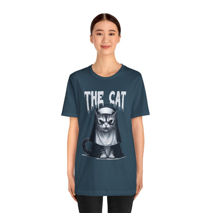 Spooky Cat Nun Halloween Creepy Cat Lovers Spooky Season T-Shirt