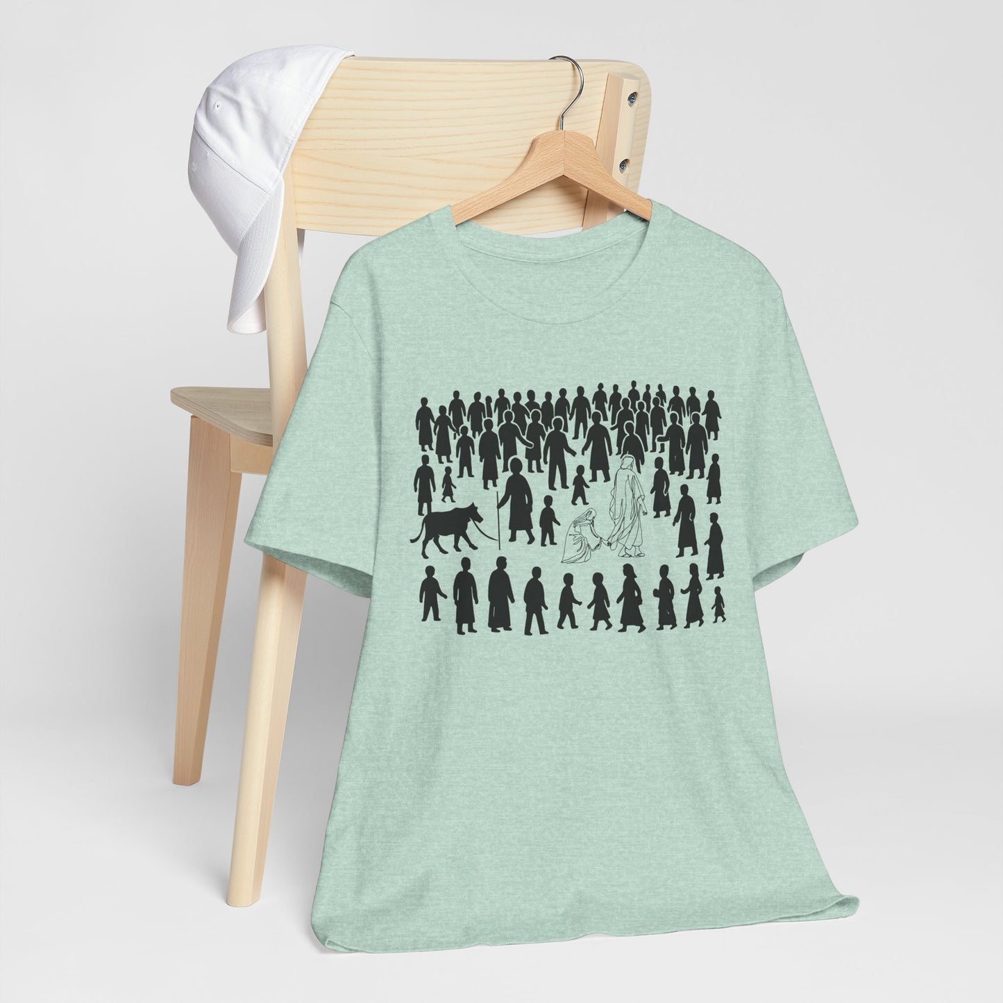 Jesus Pulling You from the Crowd Shirt – Christian Rescues Men Women Tee