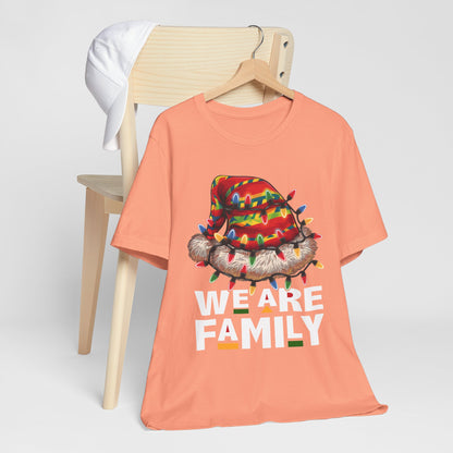 We Are Family Black Christmas Shirt – Afrocentric Matching Holiday Melanin Tee