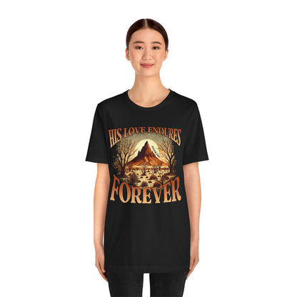 His Love Endures Forever Shirt – Christian Boho Western Rodeo Tee