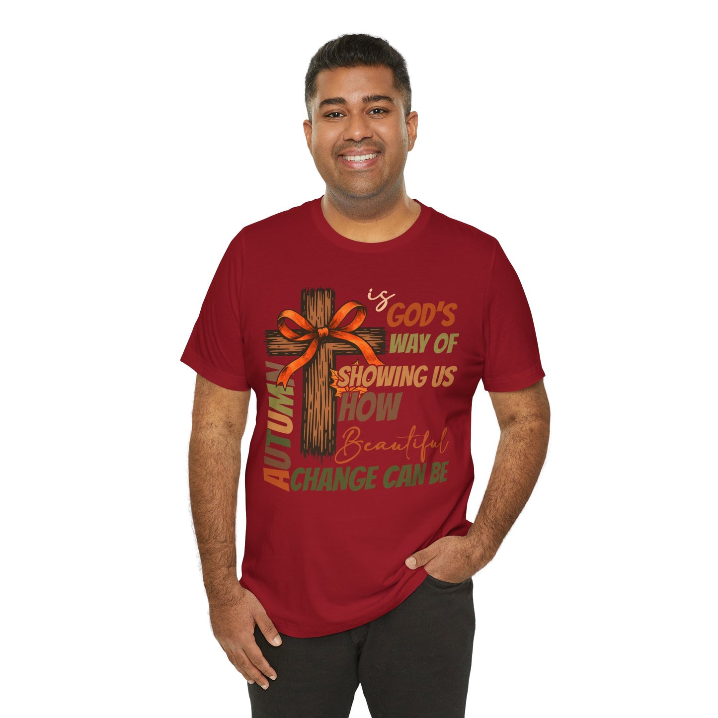 Autumn Is God’s Way Shirt – Coquette Bow Christian Cross Fall Thanksgiving Tee