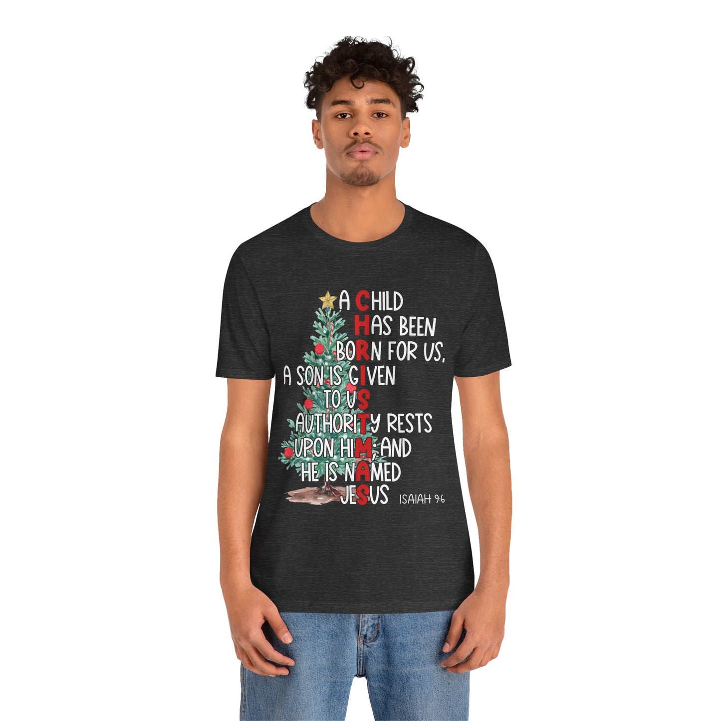 Christmas Jesus Mighty God Shirt – Isaiah 9:6 Christian Bible Verse Holiday Tee