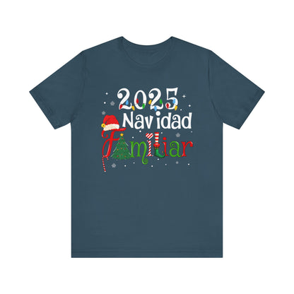 Navidad Familiar 2025 Shirt – Spanish Feliz Navidad Matching Holiday Tee