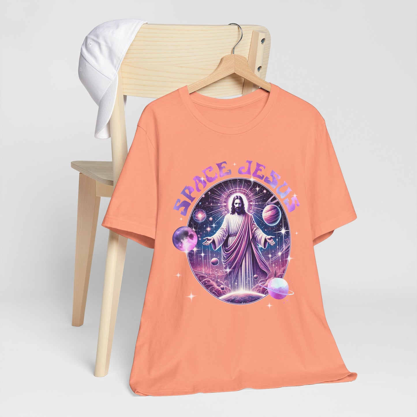 Space Jesus Galaxy Shirt – Cosmic Christian Planet Faith Graphic Unisex Tee