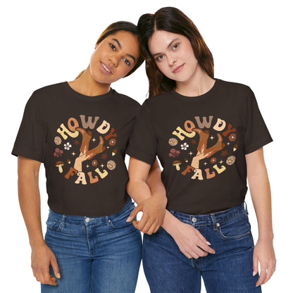 Retro Groovy Howdy Fall Shirt – Western Cowgirl Thanksgiving Rodeo Tee