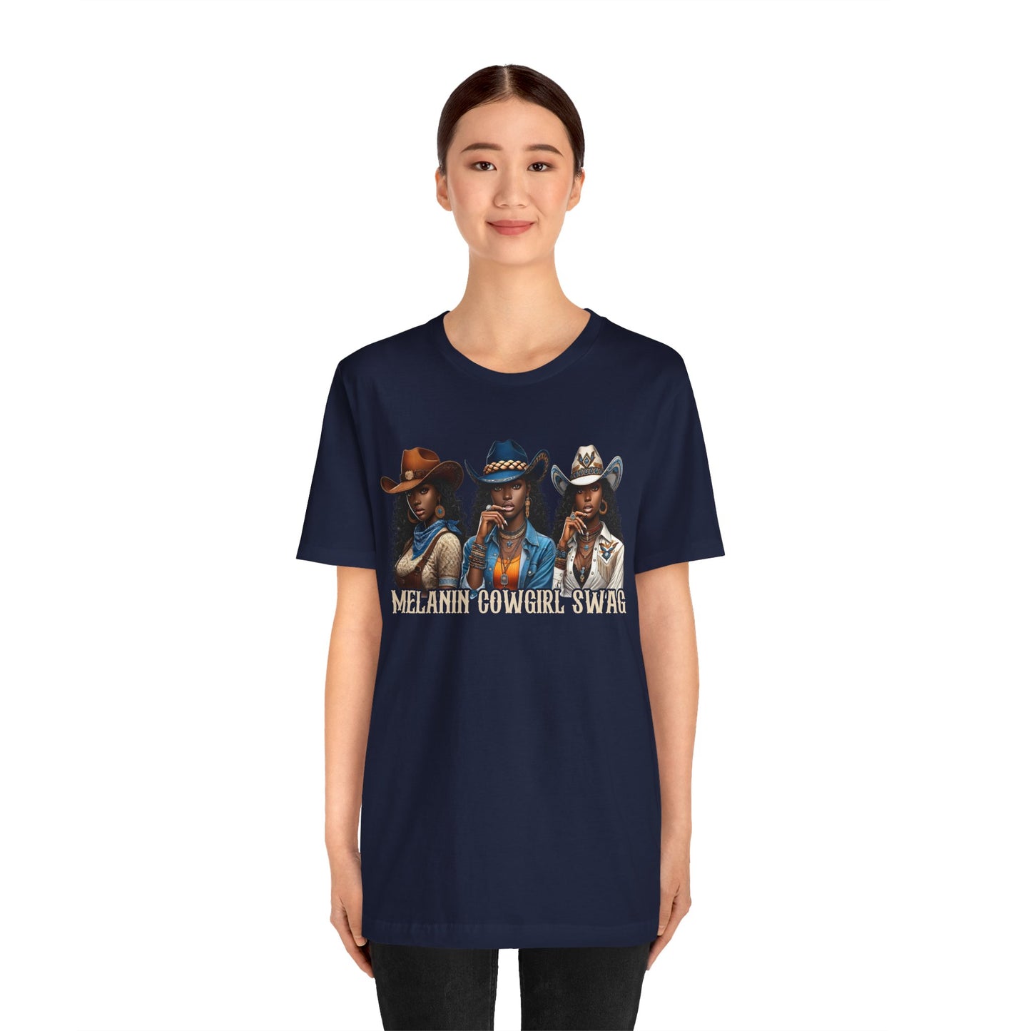 Melanin Cowgirl Swag Shirt – Black African American Western Tee
