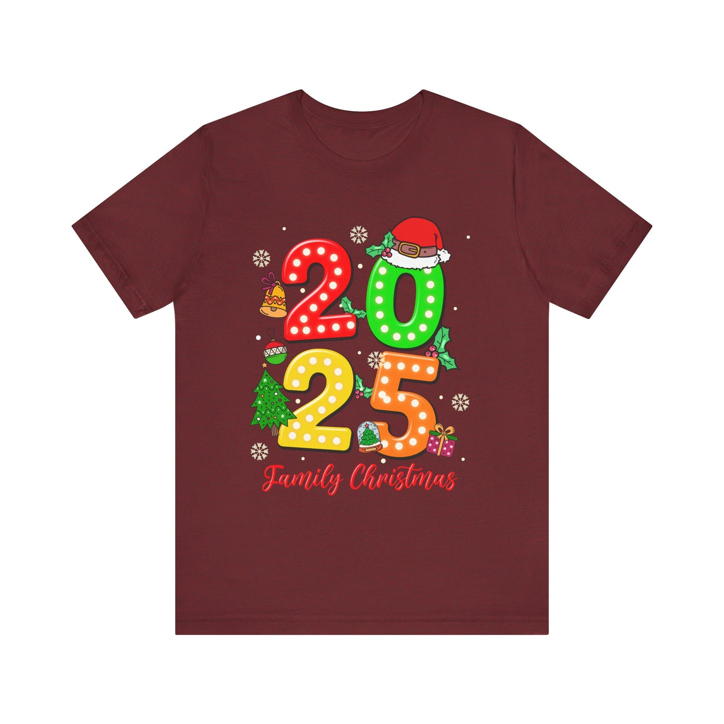 2025 Family Christmas Shirt – Cute Matching Holiday Lights Group Tee