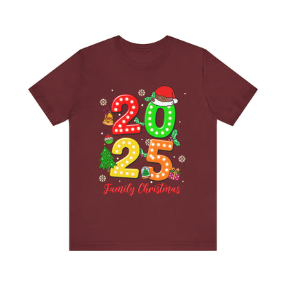 2025 Family Christmas Shirt – Cute Matching Holiday Lights Group Tee