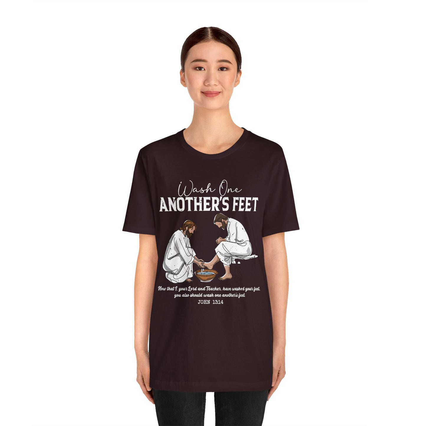 Wash One Another’s Feet Shirt – John 13:14 Christian Servant Heart Tee