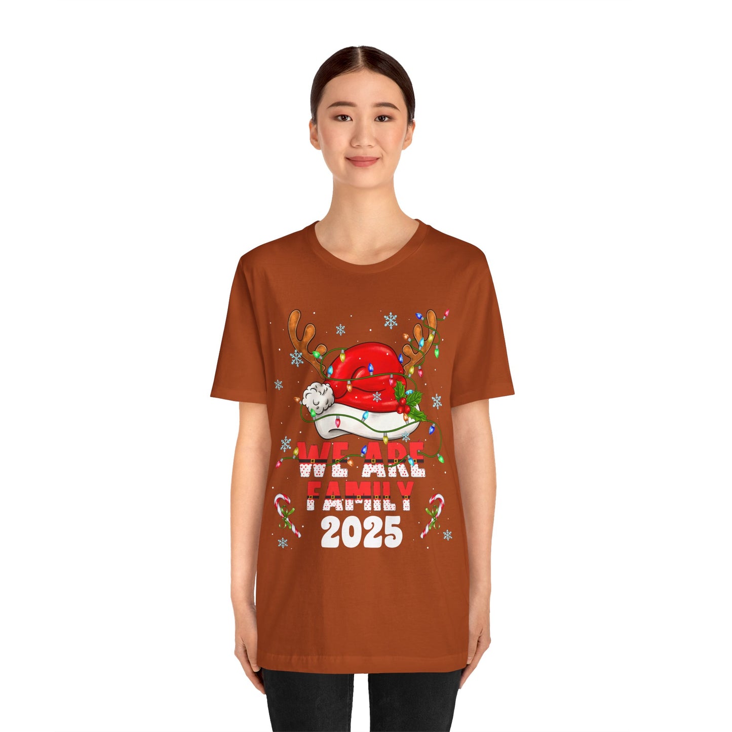 We Are Family 2025 Shirt – Matching Christmas Tree Santa Holiday Pajama Tee