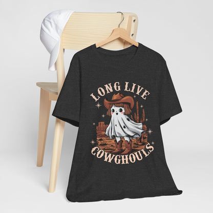 Long Live Cowghouls Shirt – Cute Western Ghost Cowgirl Halloween Tee