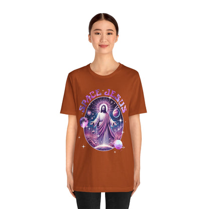 Space Jesus Galaxy Shirt – Cosmic Christian Planet Faith Graphic Unisex Tee
