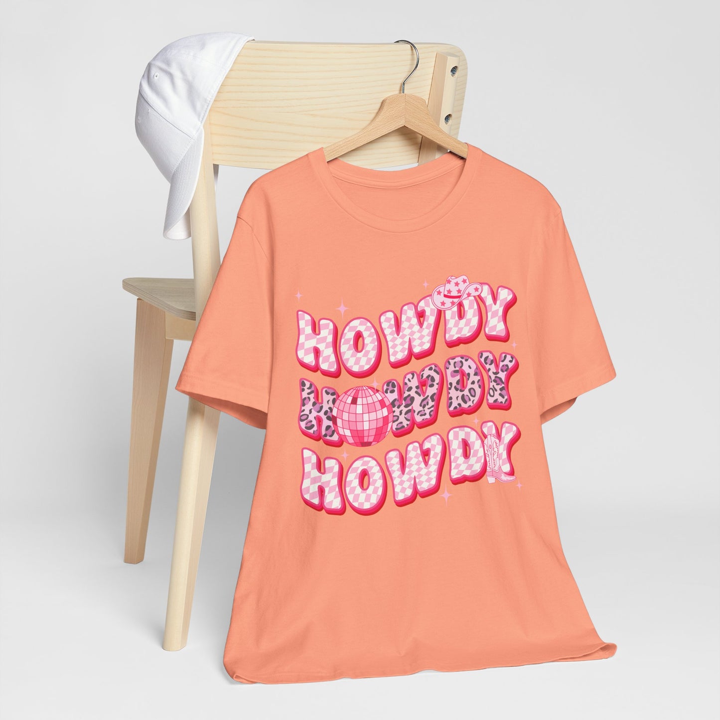 Howdy Pink Cowgirl Shirt – Leopard Disco Western Rodeo Country Girl Tee