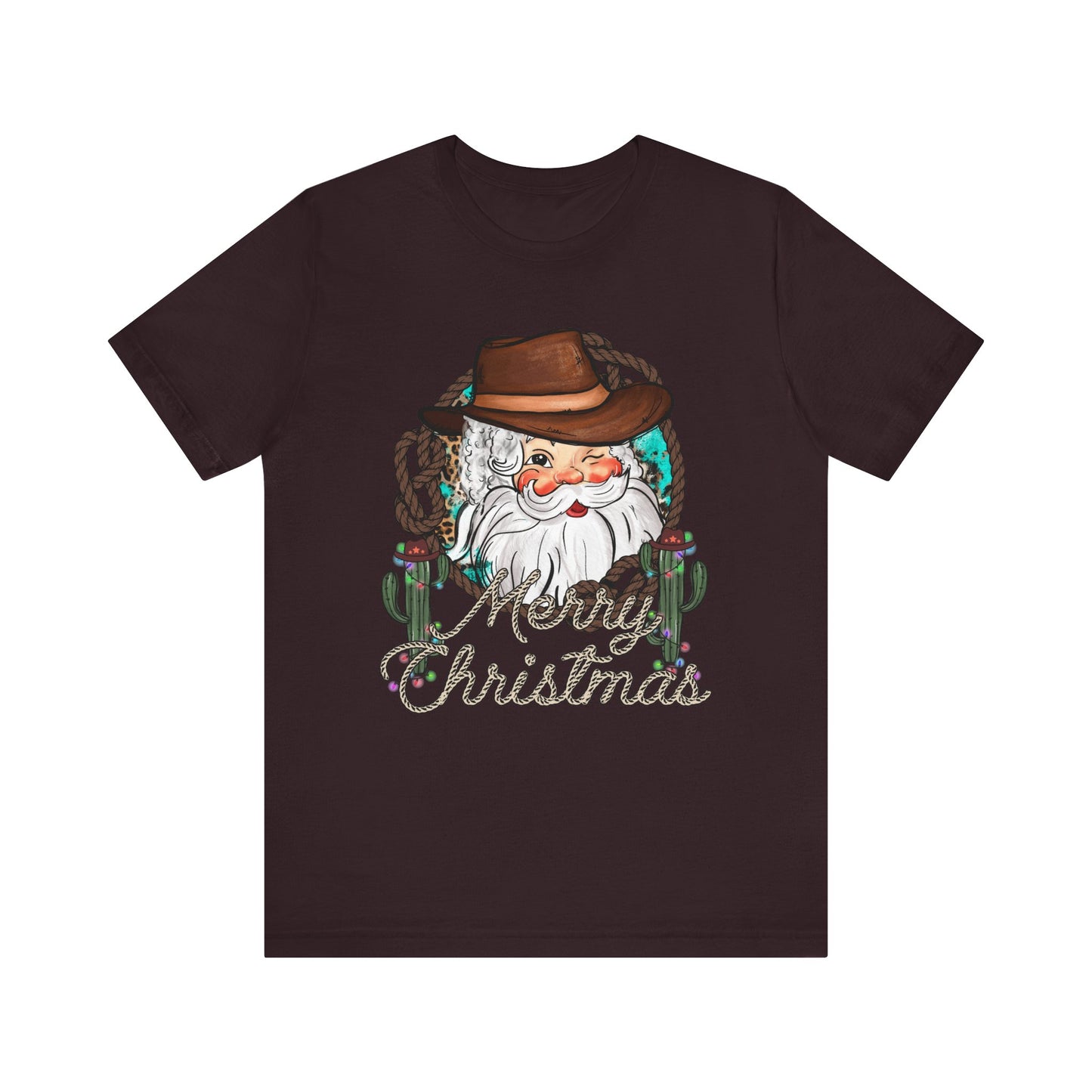Merry Christmas Howdy Santa Shirt – Retro Western Cowboy Funny Holiday Pajama Tee