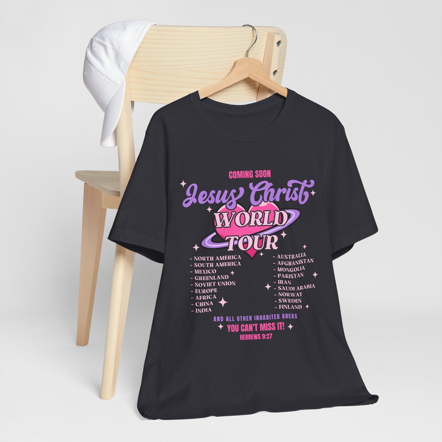 Jesus Christ World Tour Shirt – End Times Inspired Christian Coming Soon Tee