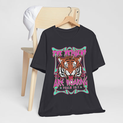 The Heavens Are Roaring Shirt – Psalm 19:1 Tiger Christian Faith Tee