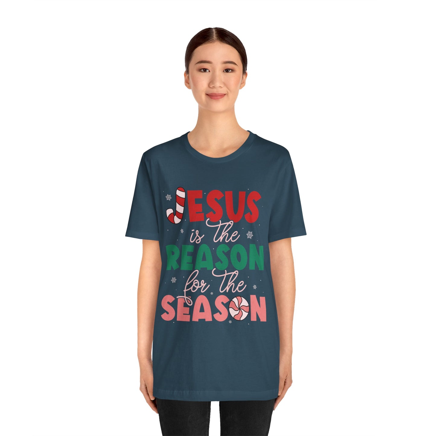 Retro Christmas Jesus Shirt – Christian “Reason for the Season” Faith Holiday Tee