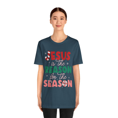 Retro Christmas Jesus Shirt – Christian “Reason for the Season” Faith Holiday Tee