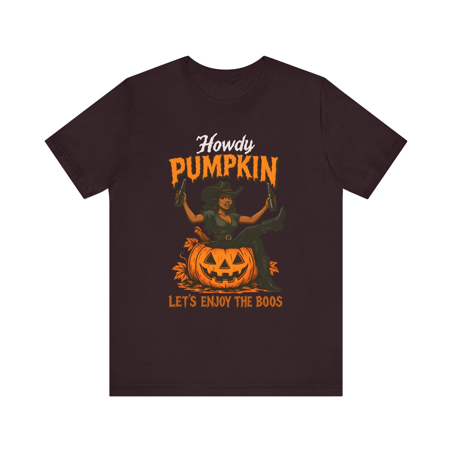 Howdy Pumpkin Shirt – Funny Black Cowgirl Western Halloween Tee