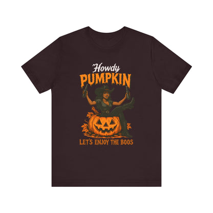 Howdy Pumpkin Shirt – Funny Black Cowgirl Western Halloween Tee