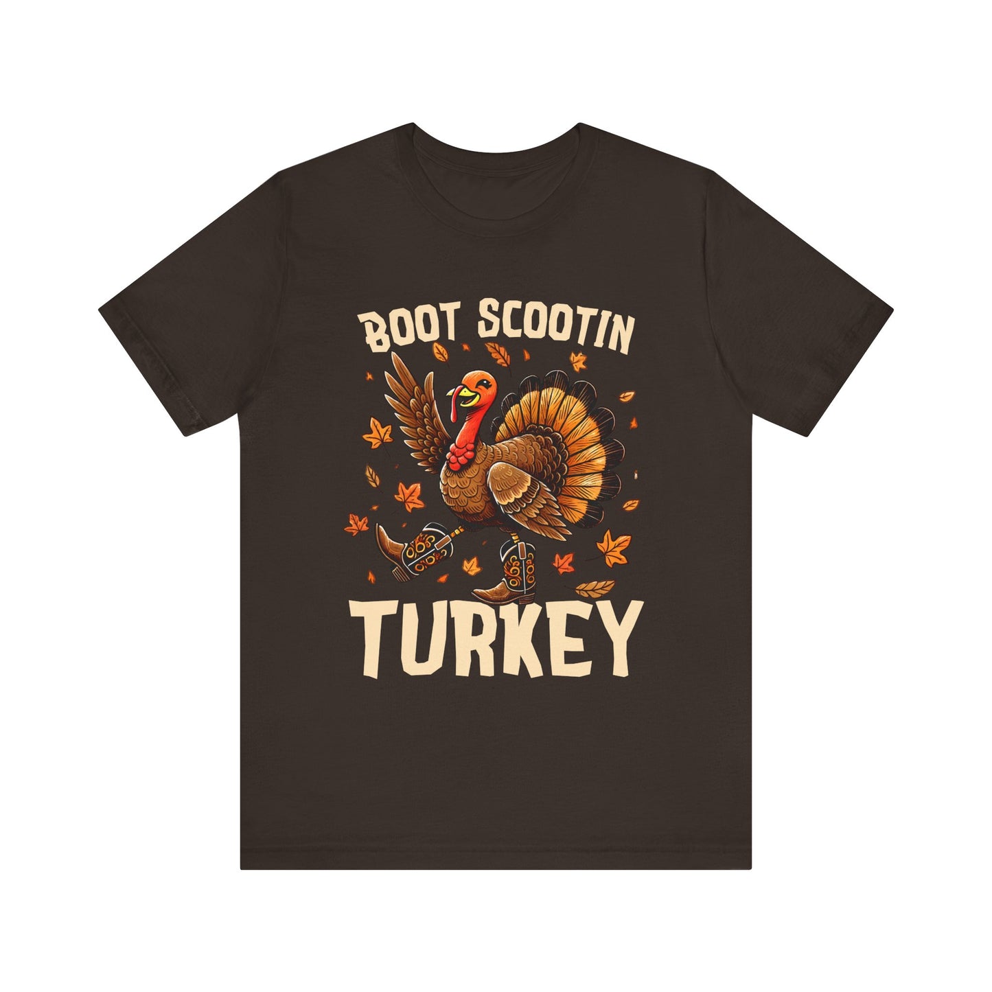Boot Scootin’ Turkey Shirt – Funny Western Cowboy Thanksgiving Rodeo Tee
