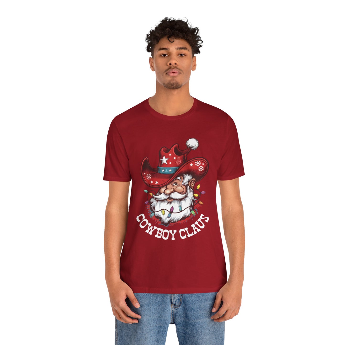 Cowboy Claus Shirt – Western Santa Hat Funny Cowboy Christmas Holiday Tee