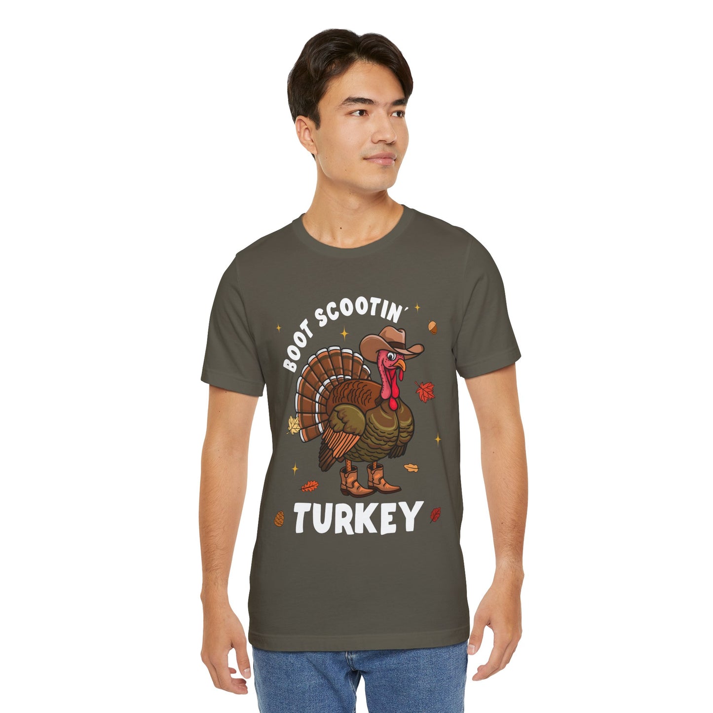 Thanksgiving Cowboy Turkey Shirt – Boot Scootin’ Western Rodeo Tee